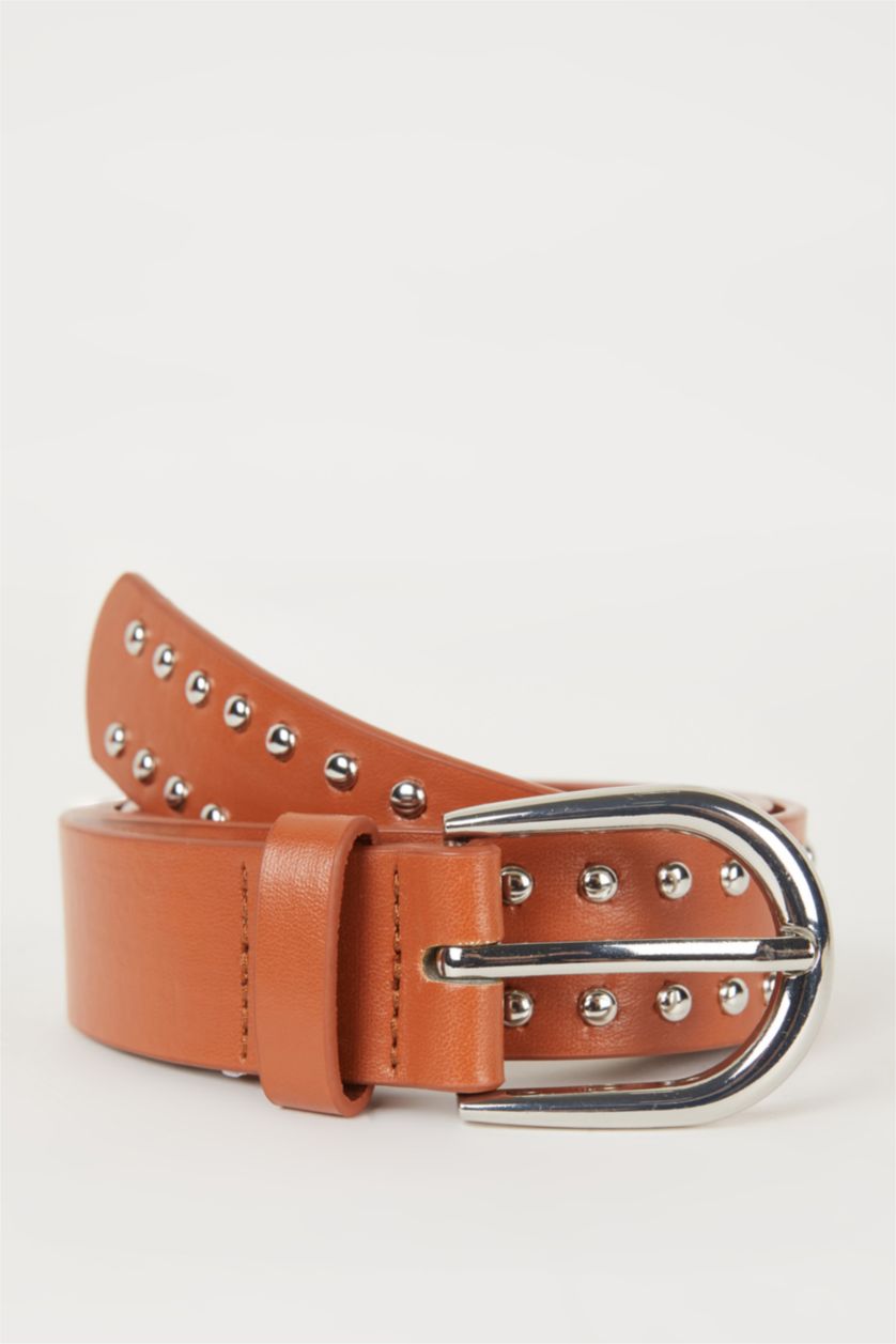 FEMME Marron Ceinture en Similicuir classique pour Femme