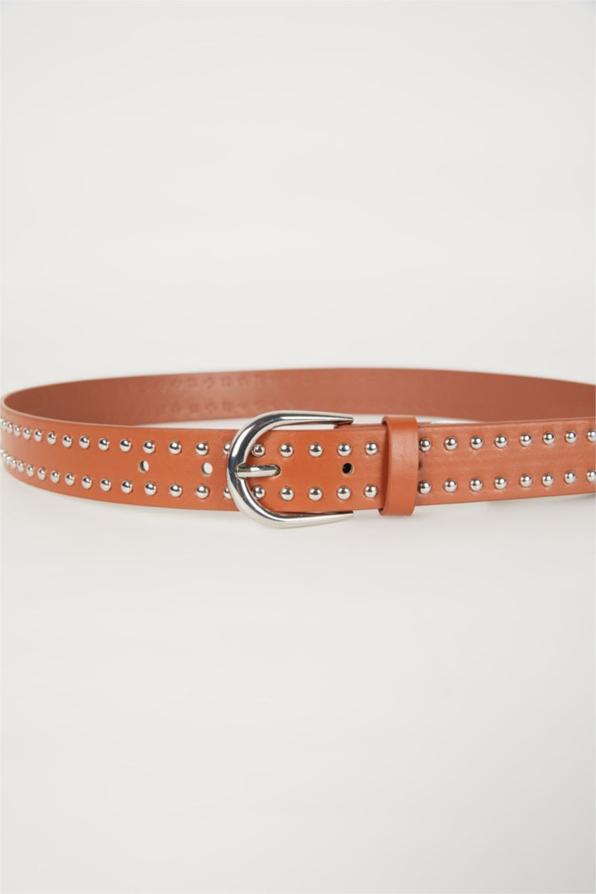 FEMME Marron Ceinture en Similicuir classique pour Femme