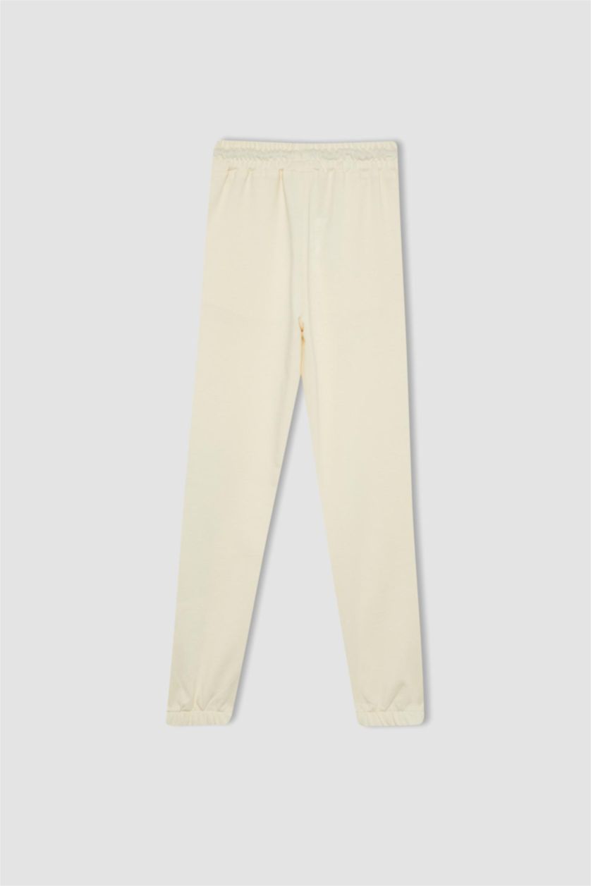 GIRLS & TEENS Ecru Girl Jogger Sweatpants