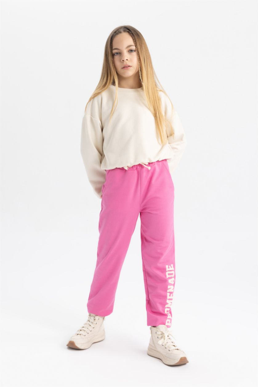 FILLES Rose Pantalon De Jogging imprimé Pour Fille