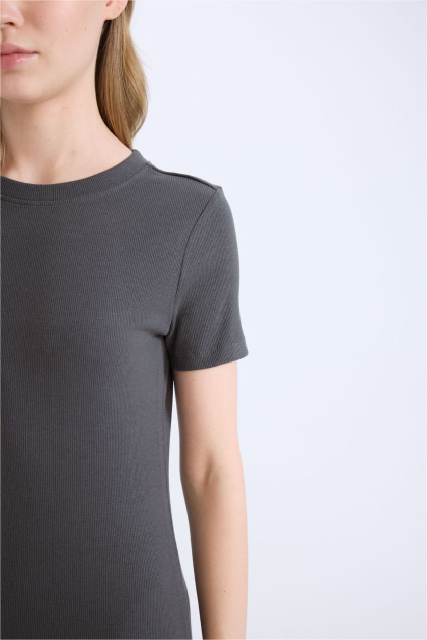 نساء أنثرا فستان طويل مضلع نص ردن بوديكون بياخة مستديرة