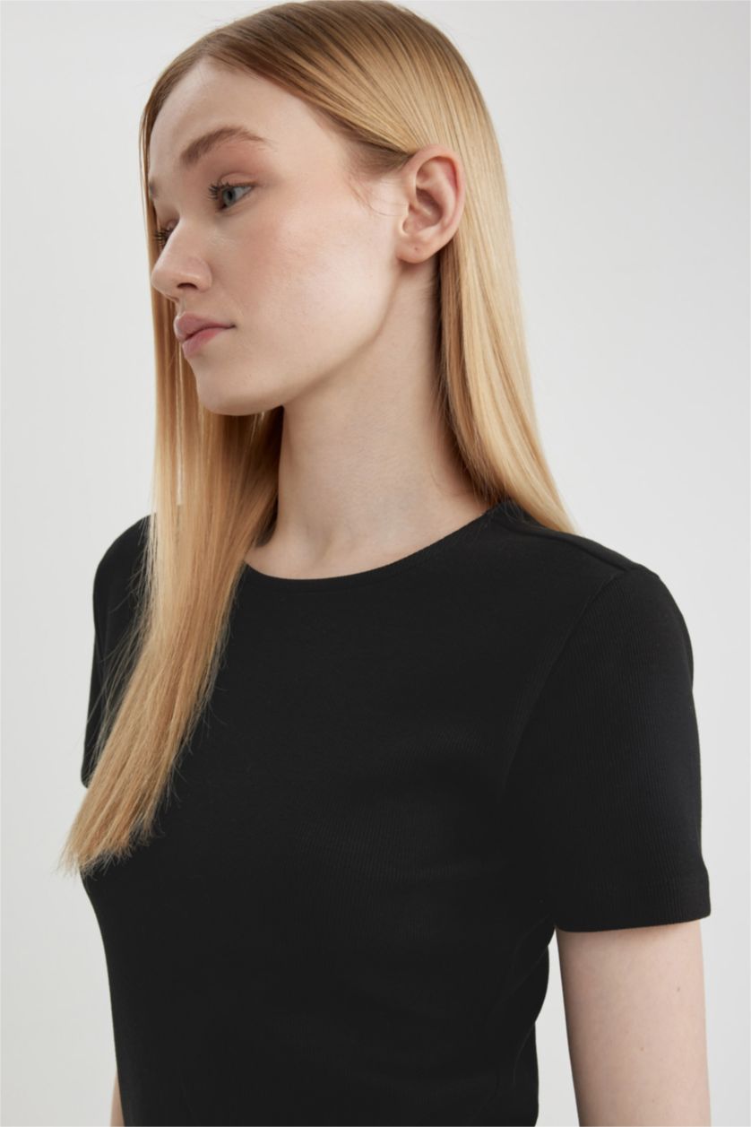 Woman Black Camisole Mini Dress