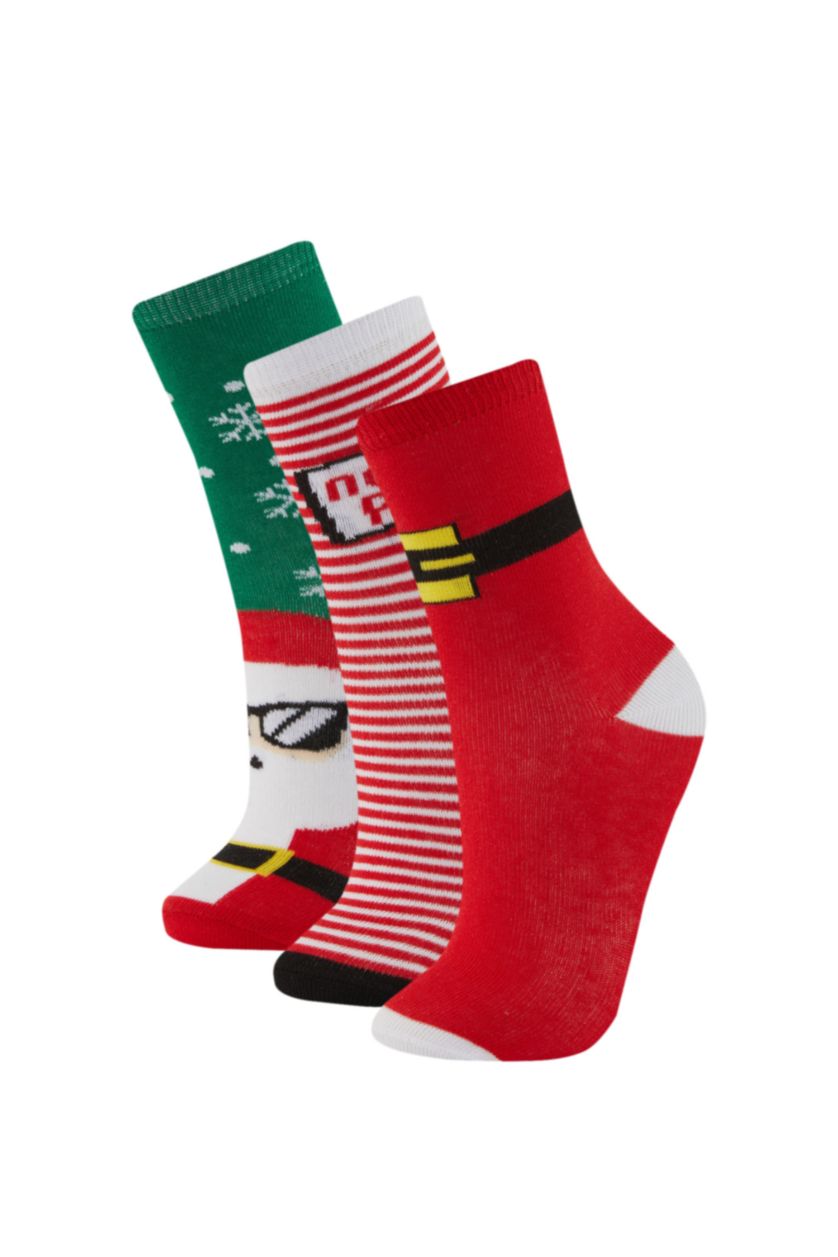 GARÇONS Karma Chaussettes Longues Coton de Noël Pour Garçon - 3 Paires