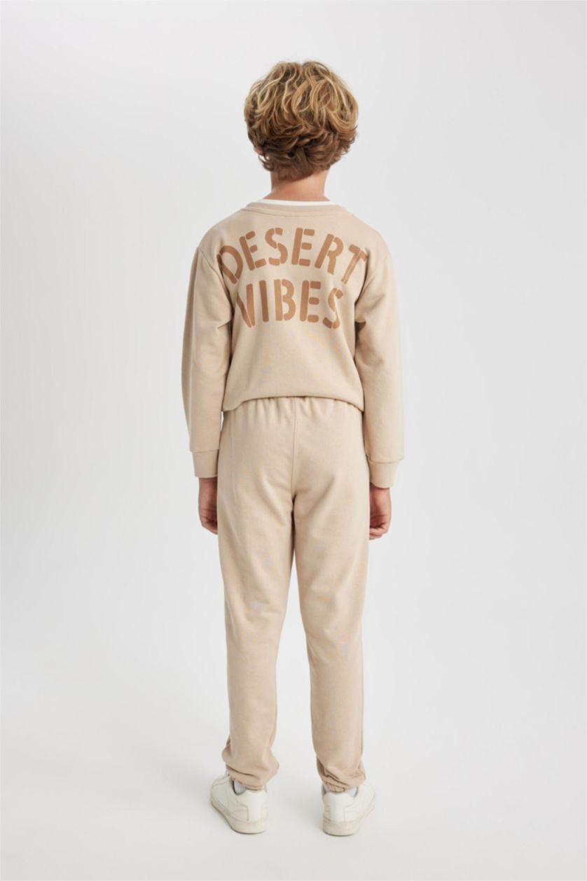 Мальчики и подростки Бежевый Брюки стандартного кроя для мальчиков