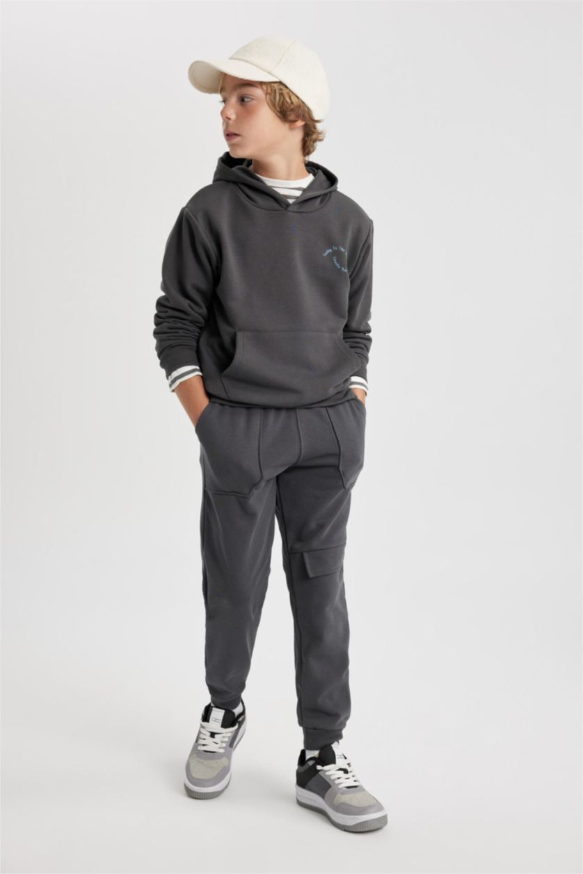 BOYS & TEENS Anthracite Boy Jogger Sweatpants
