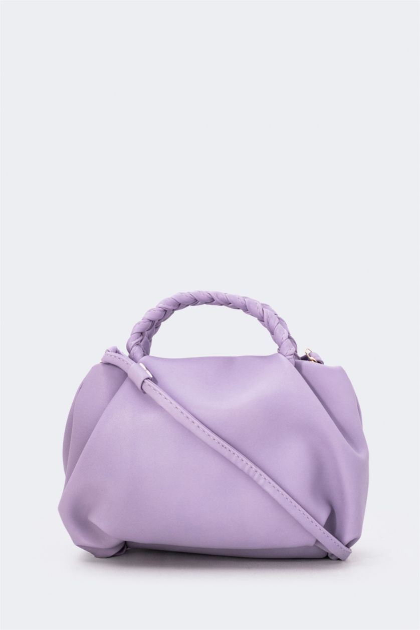 WOMAN Lilac Women Faux Leather Handbag