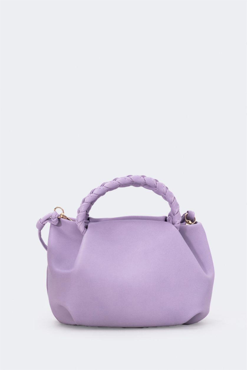 WOMAN Lilac Women Faux Leather Handbag