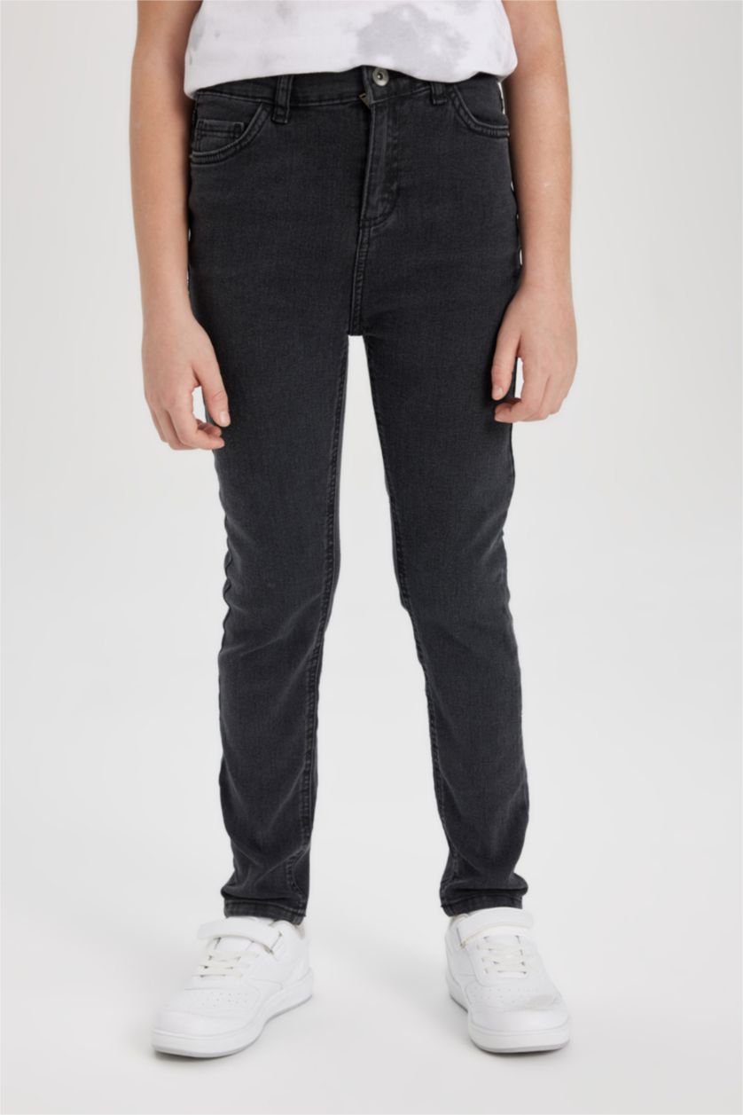 Мальчики и подростки Антрацит Джинсы приталенного кроя для мальчиков, Школьная коллекция