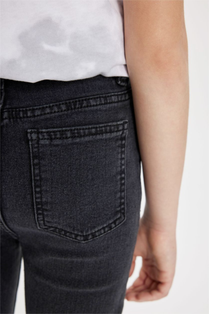 Мальчики и подростки Антрацит Джинсы приталенного кроя для мальчиков, Школьная коллекция