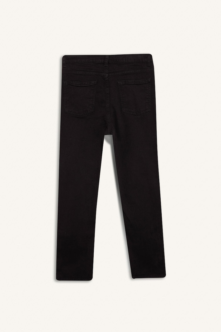 Erkek Çocuk - Genç Erkek Siyah Straight Fit Jean Erkek Çocuk