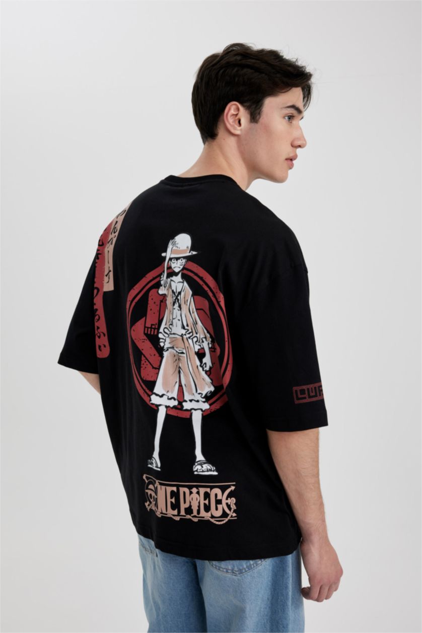 MAN Black Loose Fit Short Sleeve T-Shirt