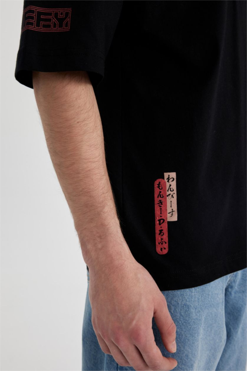 MAN Black Loose Fit Short Sleeve T-Shirt