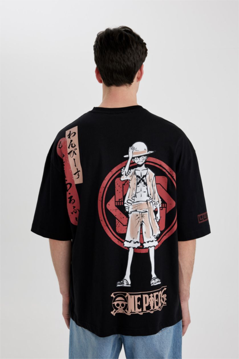 MAN Black Loose Fit Short Sleeve T-Shirt