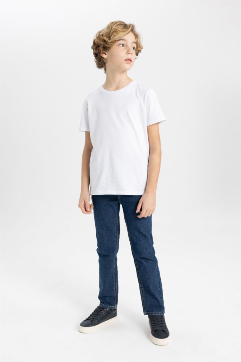 BOYS & TEENS Dark Blue Boy Straight Fit Jeans