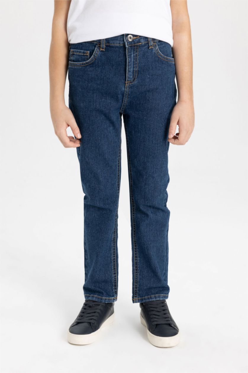 BOYS & TEENS Dark Blue Boy Straight Fit Jeans