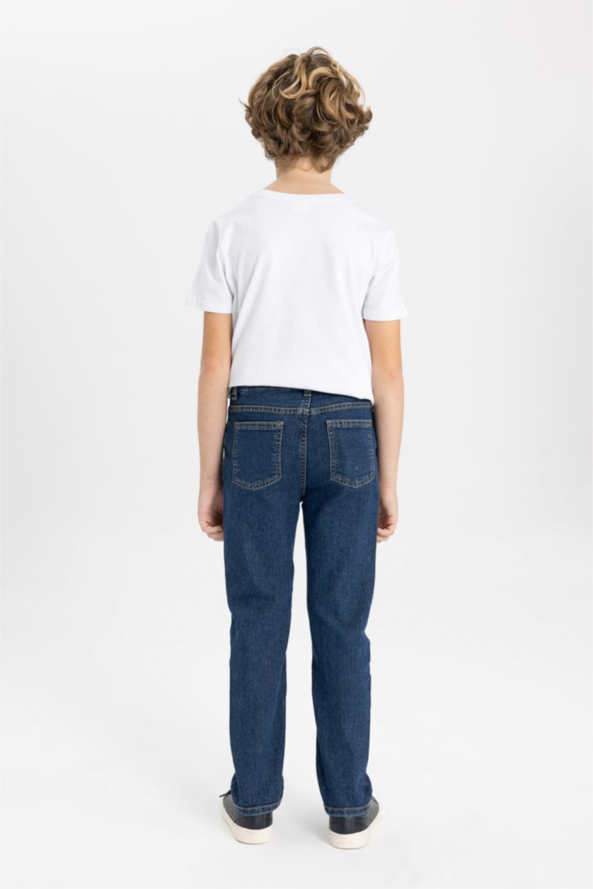 BOYS & TEENS Dark Blue Boy Straight Fit Jeans