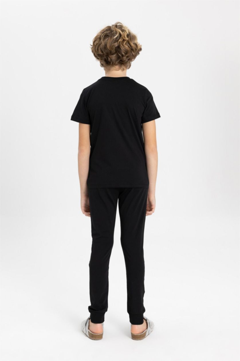 أولادي أسود طقم بيجاما اولادي قصة عادية من باتمان - قطعتين