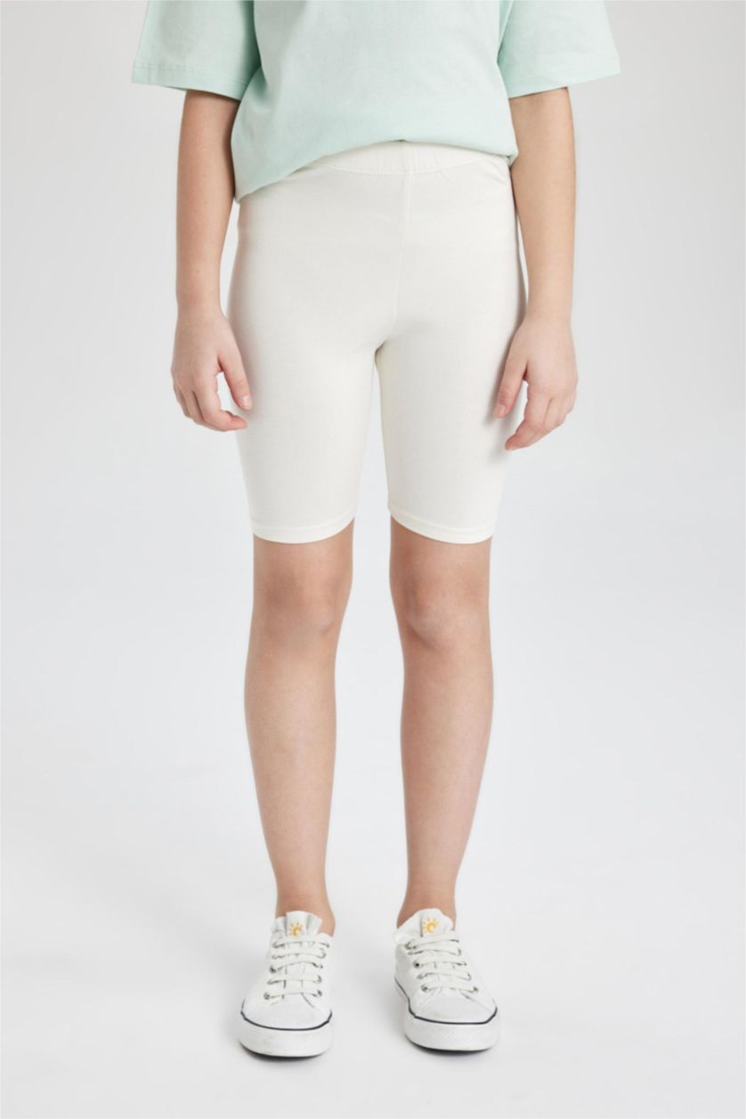 FILLES Écru Leggings Courte Longueur pour Fille