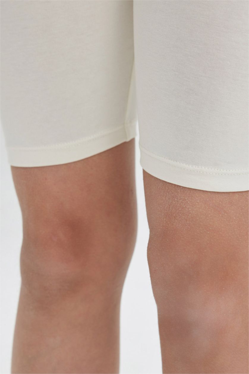 FILLES Écru Leggings Courte Longueur pour Fille