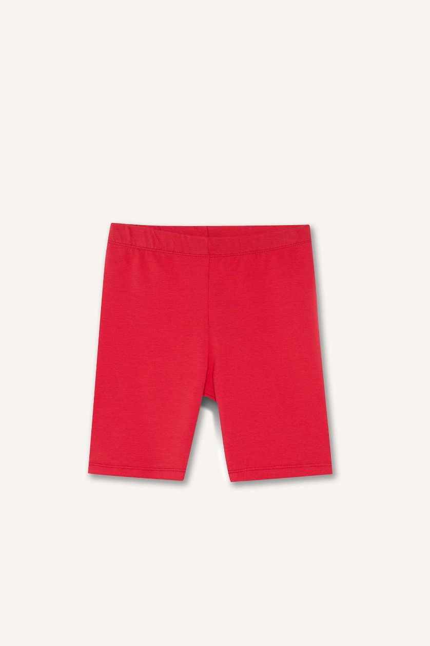 GIRLS & TEENS Red Girl Biker Short Leggings