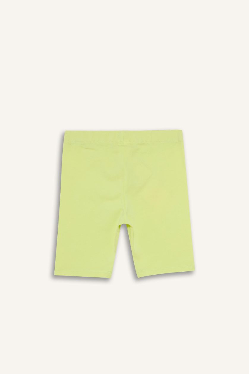 Kız Çocuk - Genç Kız Açık Sarı Kısa Boy Tayt Kız Çocuk