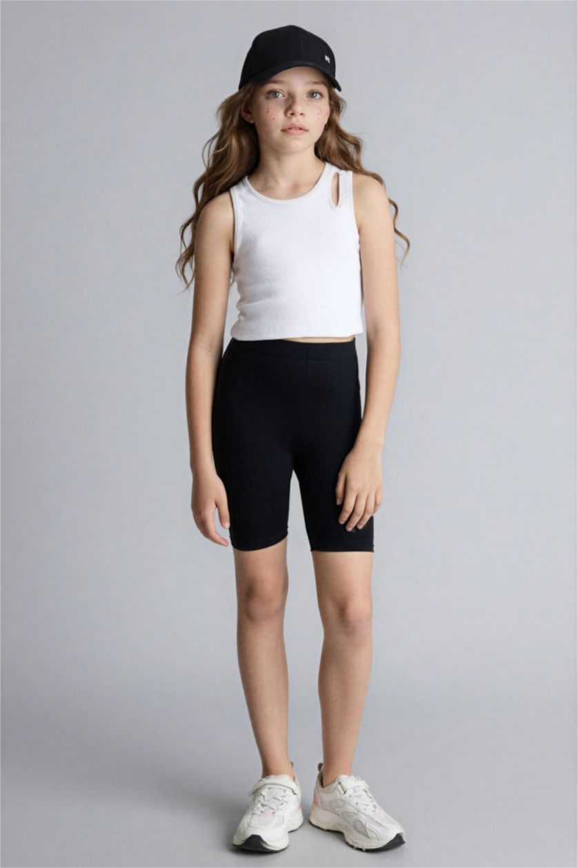 Girls & Teens Black Girl Biker Short Leggings