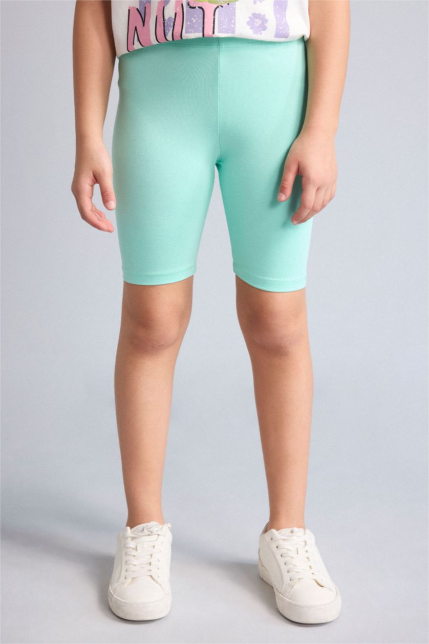 Young Girls - Teen Girls Mint Girl Biker Short Leggings