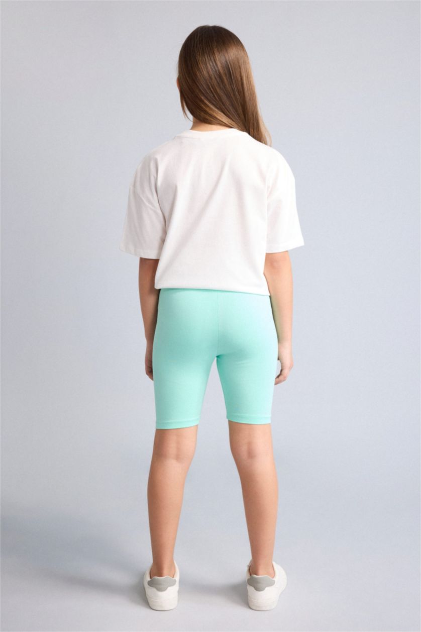 Young Girls - Teen Girls Mint Girl Biker Short Leggings