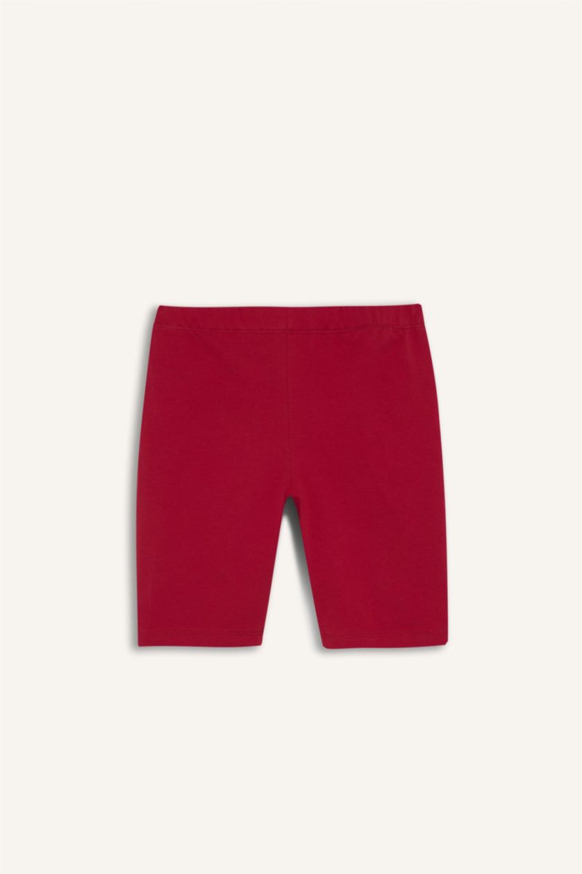Young Girls - Teen Girls Red Girl Biker Short Leggings