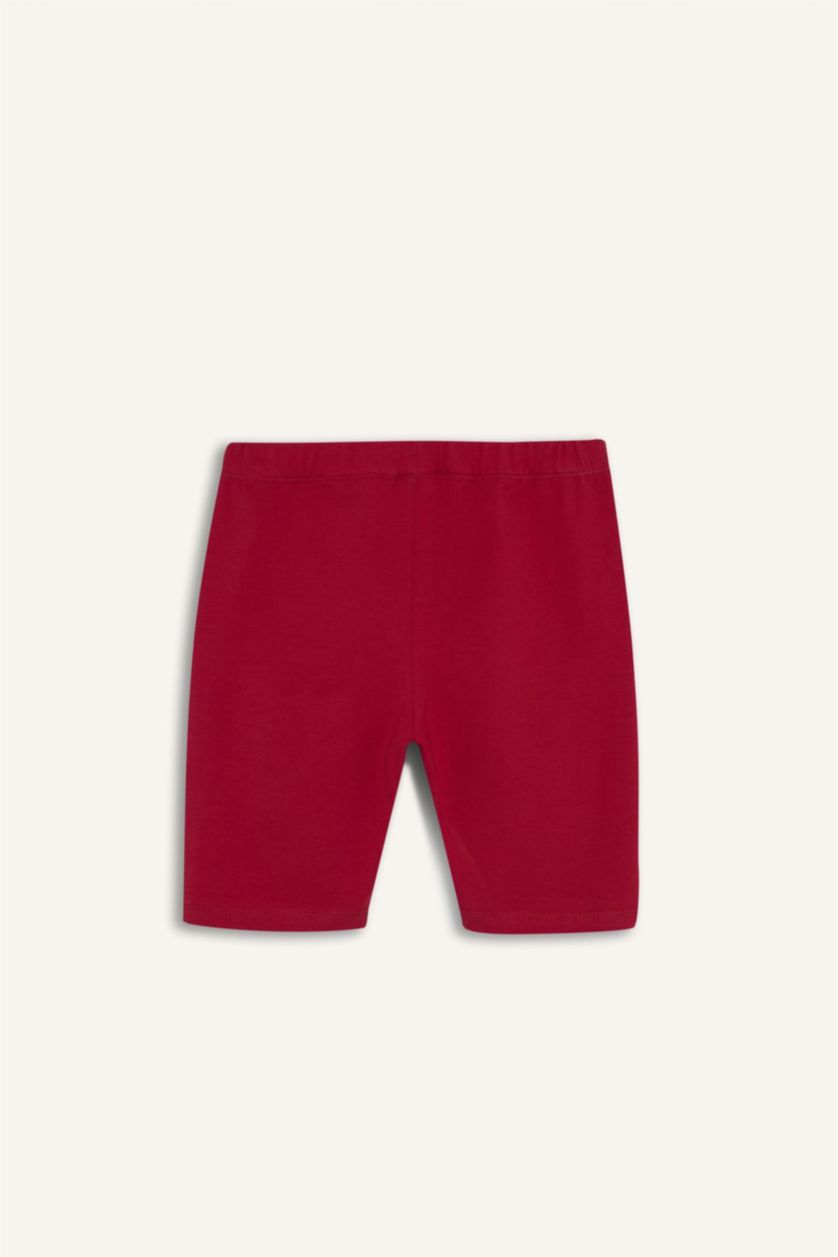 Young Girls - Teen Girls Red Girl Biker Short Leggings
