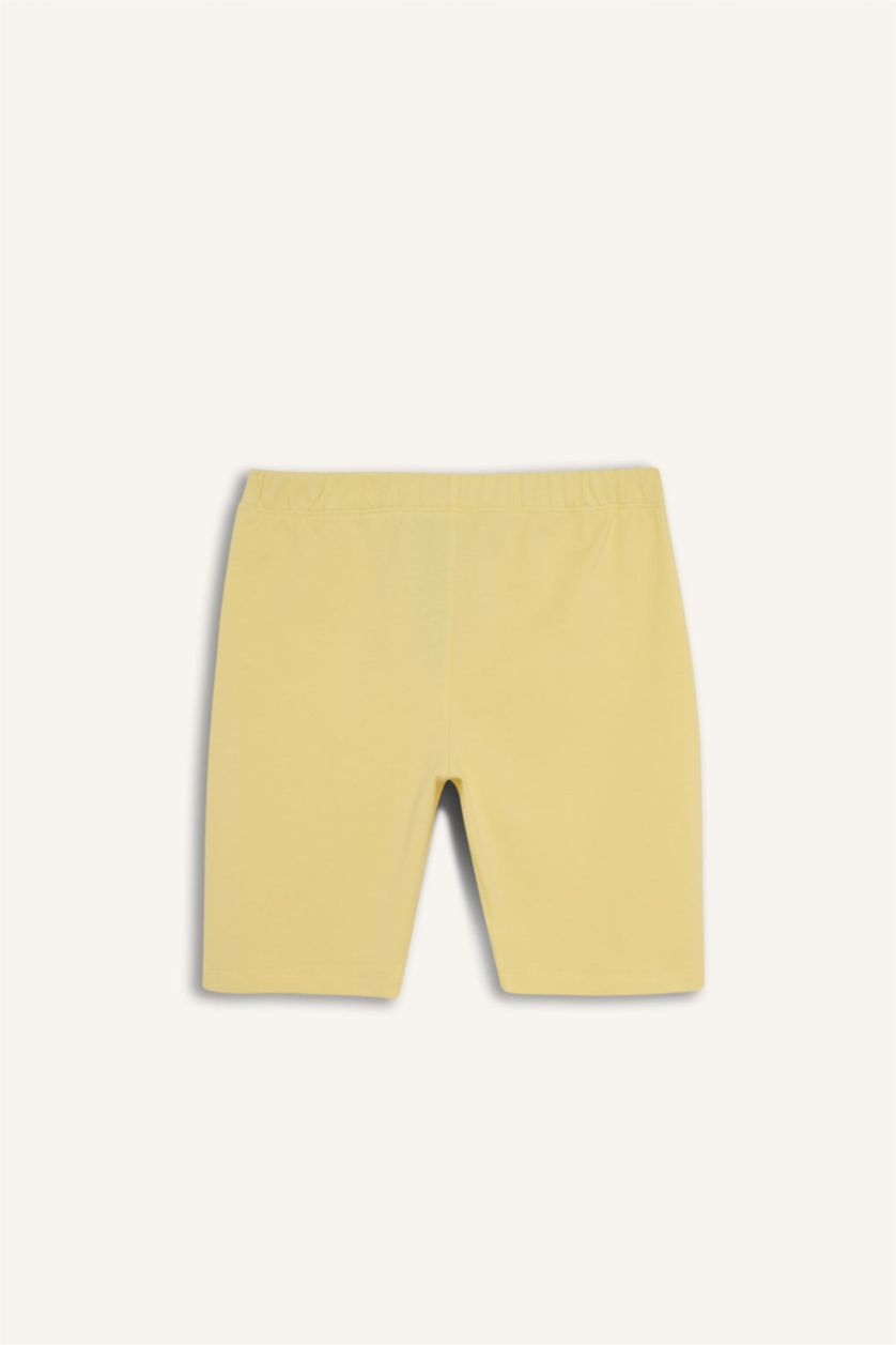 Young Girls - Teen Girls Yellow Girl Biker Short Leggings