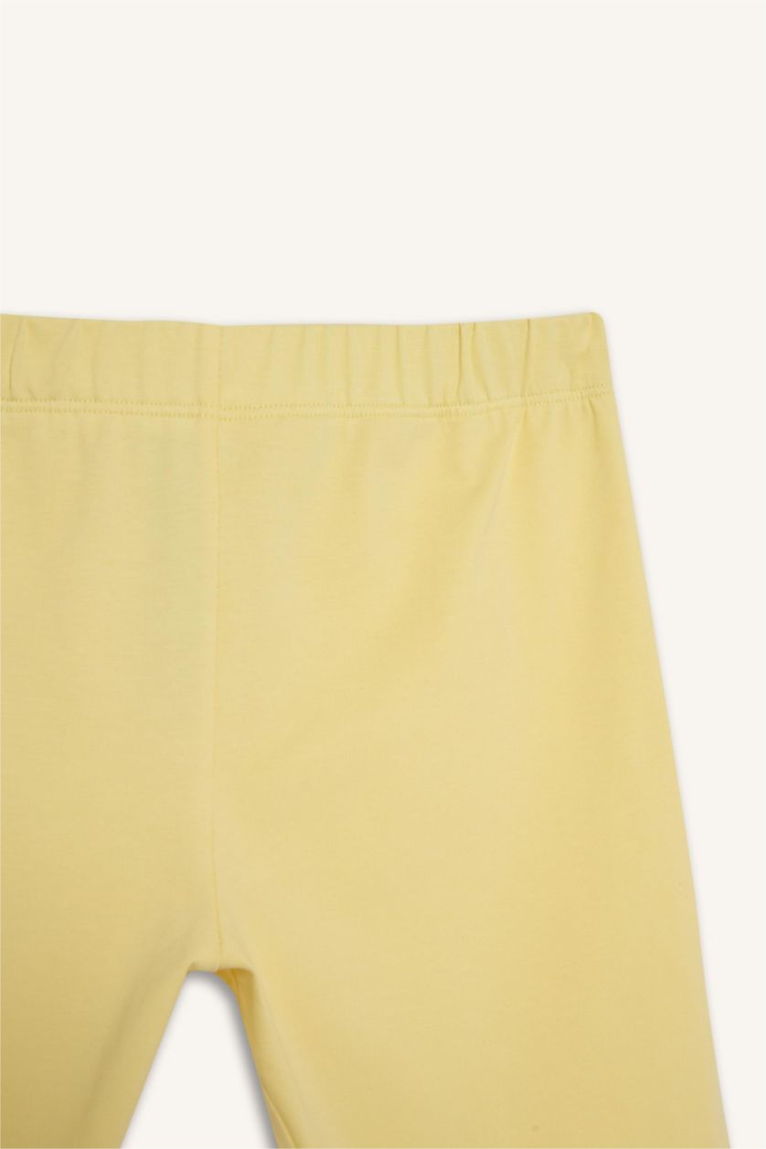 Young Girls - Teen Girls Yellow Girl Biker Short Leggings