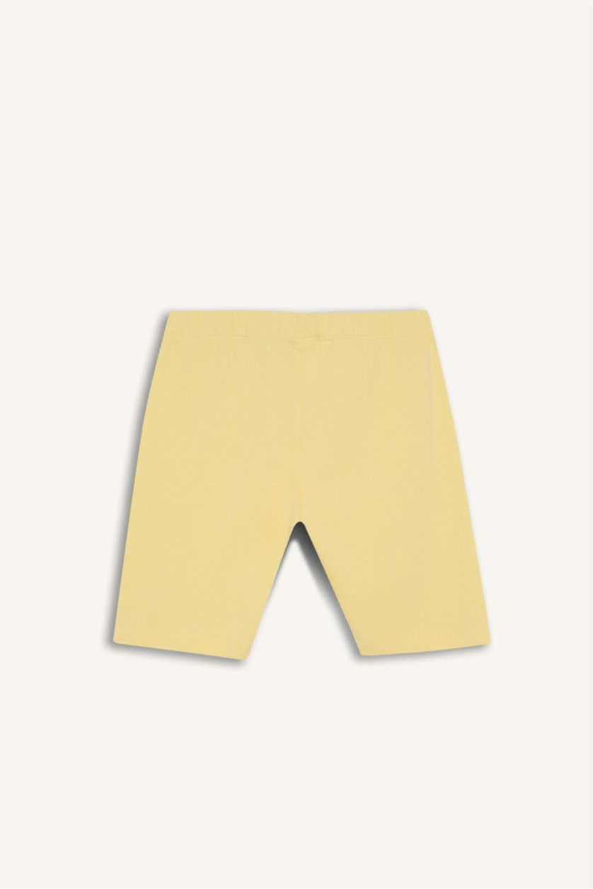 Young Girls - Teen Girls Yellow Girl Biker Short Leggings