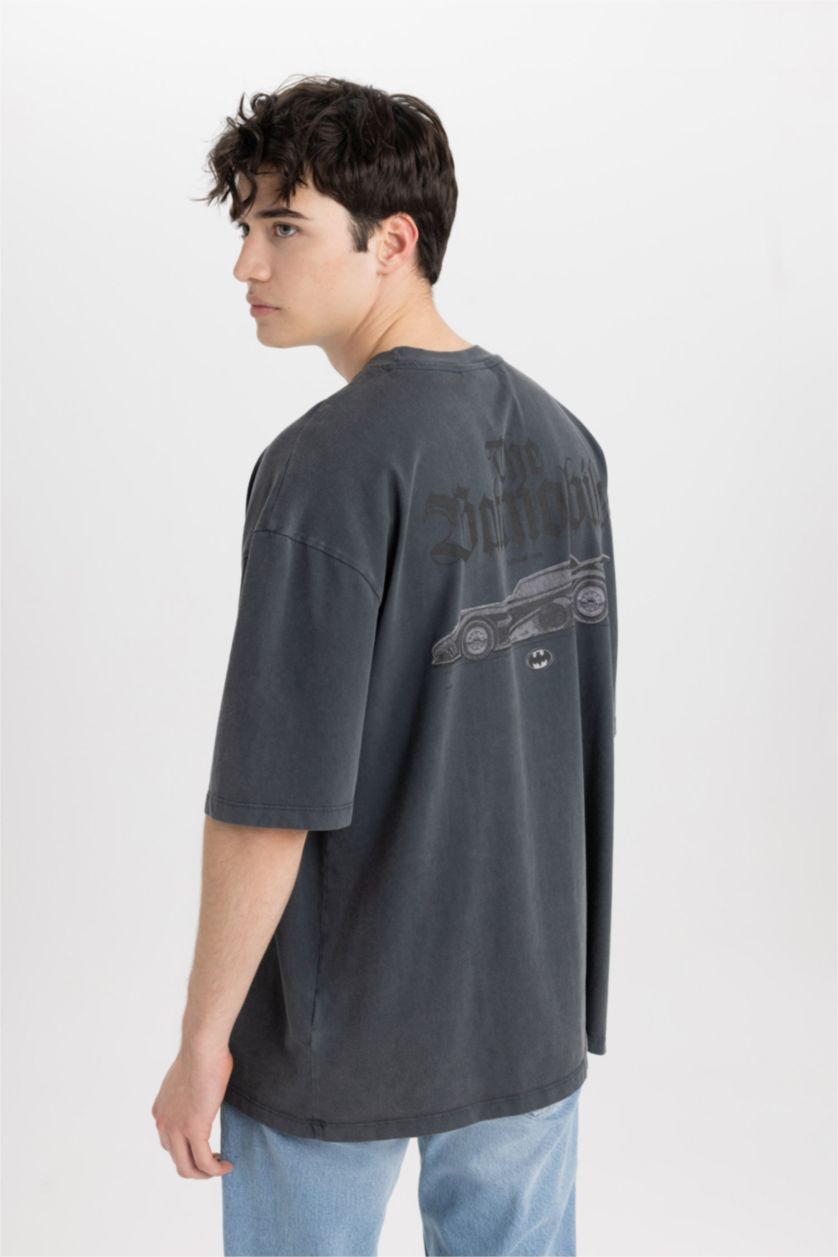 MAN Grey Oversize Fit Short Sleeve T-Shirt