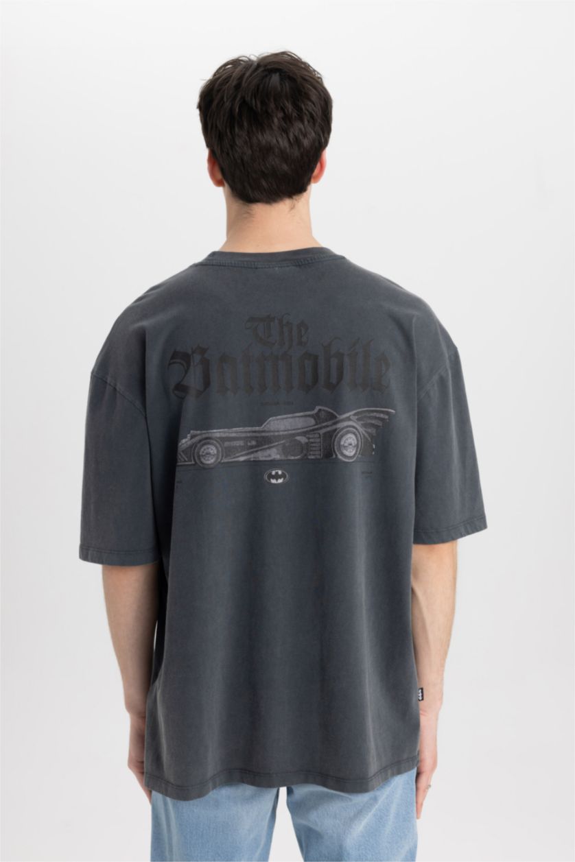 MAN Grey Oversize Fit Short Sleeve T-Shirt