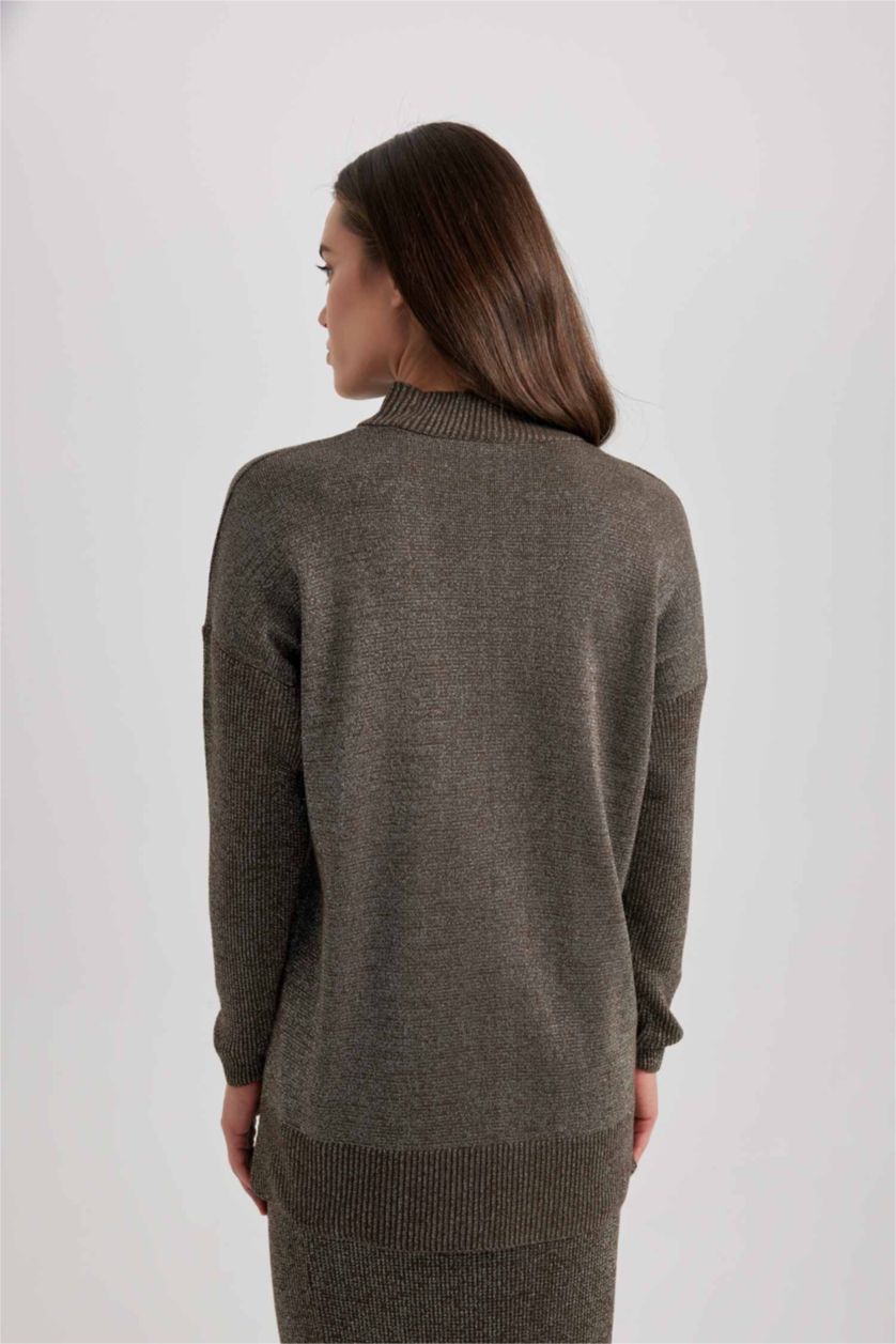 Женская Хаки Туника с воротником стандартного кроя