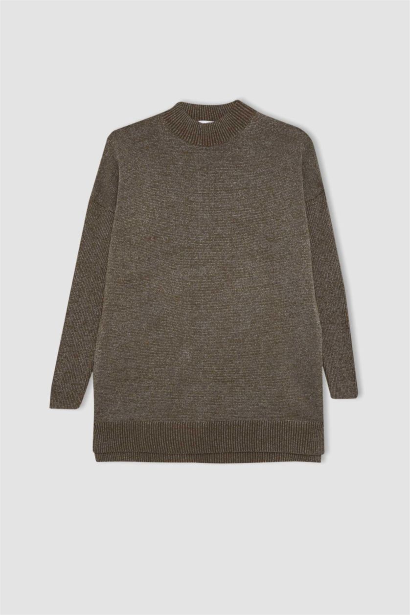 Женская Хаки Туника с воротником стандартного кроя