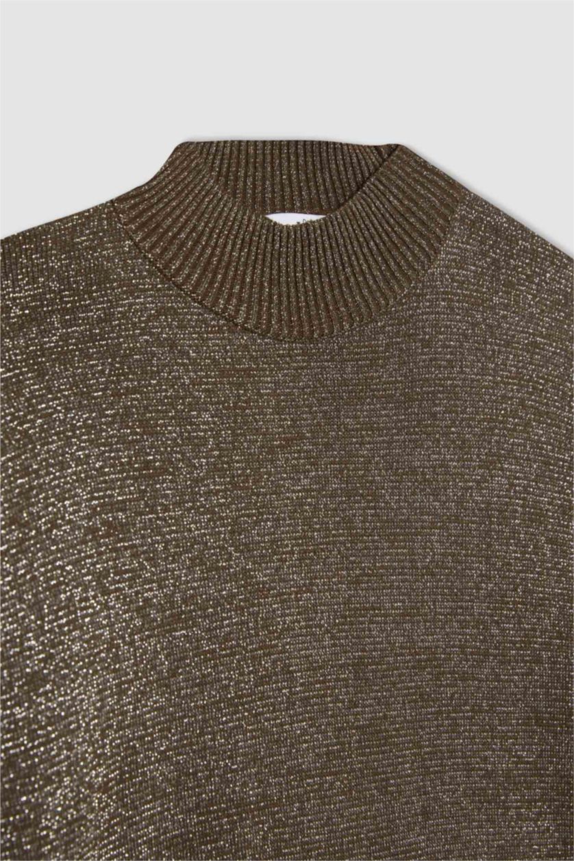 Женская Хаки Туника с воротником стандартного кроя