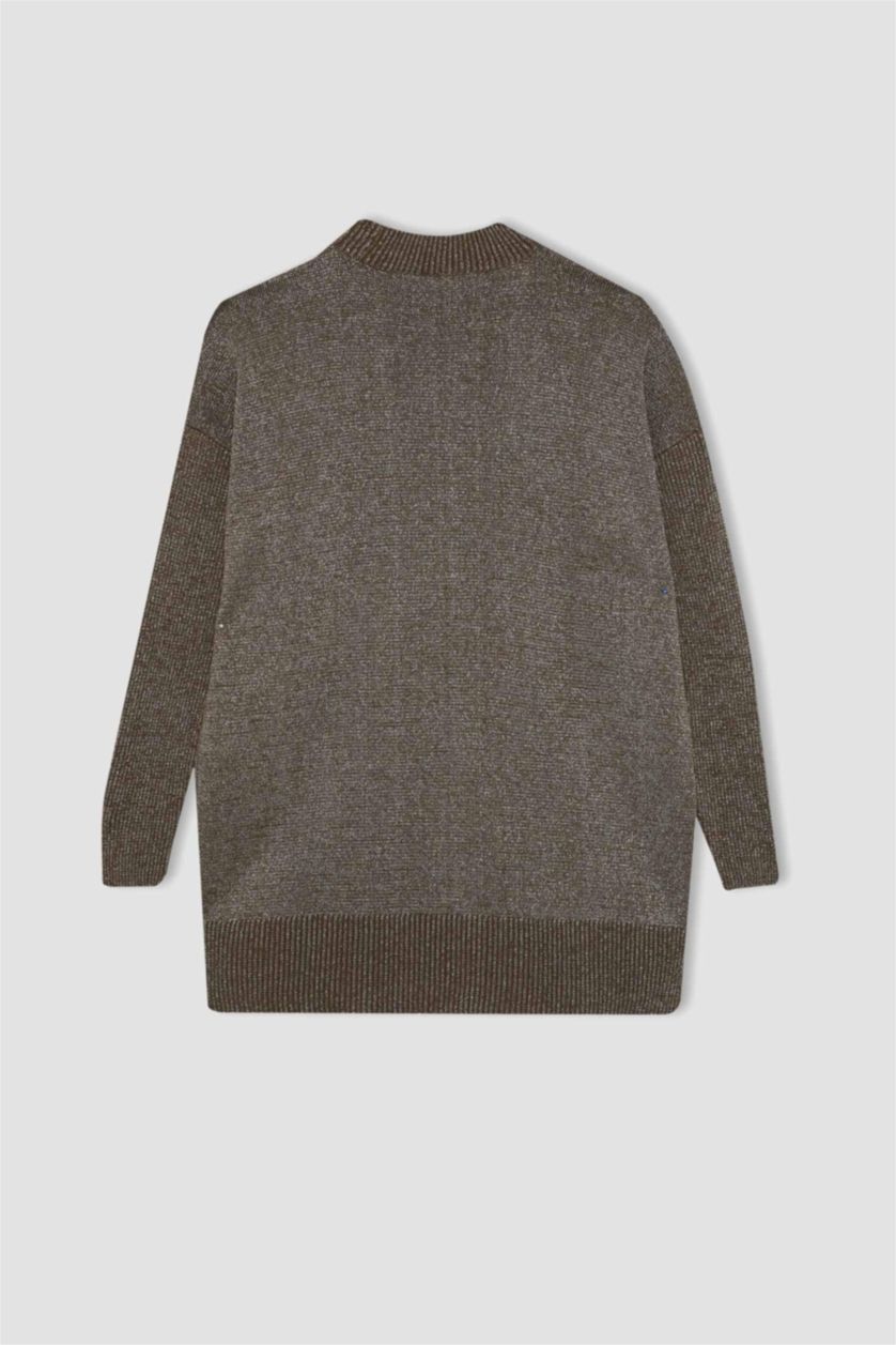 Женская Хаки Туника с воротником стандартного кроя