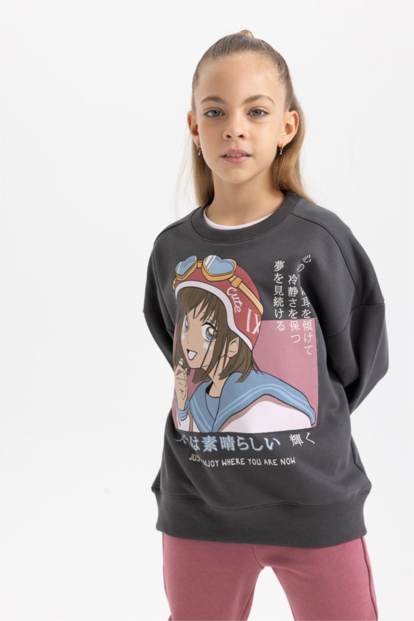 GIRLS & TEENS Anthracite 2 piece Jogger Standard Fit Set