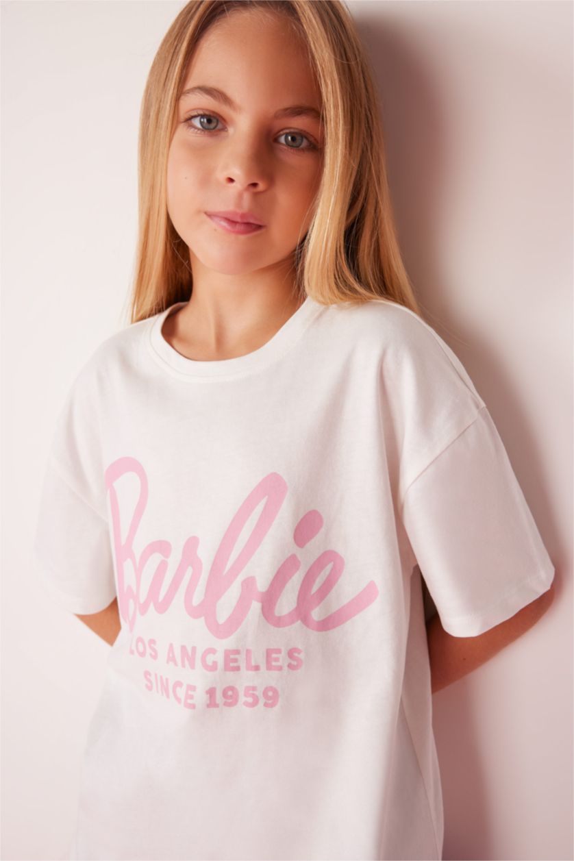 Девочки и подростки Бежевый Футболка с коротким рукавом для девочек