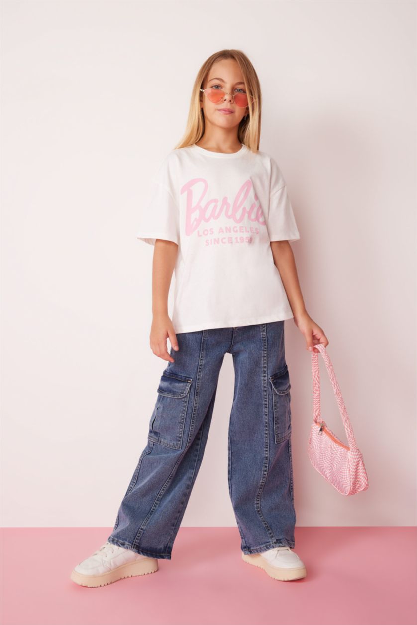 Девочки и подростки Бежевый Футболка с коротким рукавом для девочек