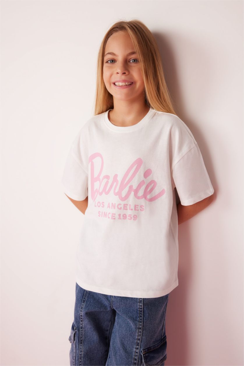 Девочки и подростки Бежевый Футболка с коротким рукавом для девочек