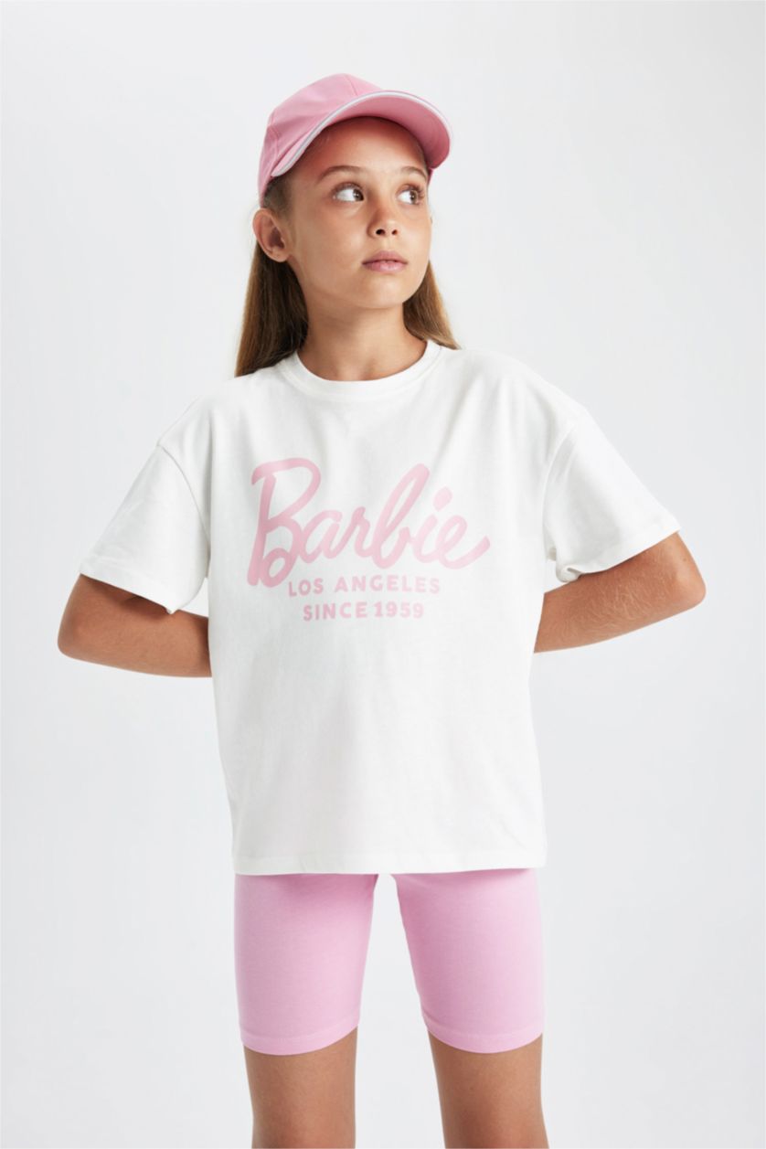 Девочки и подростки Бежевый Футболка с коротким рукавом для девочек