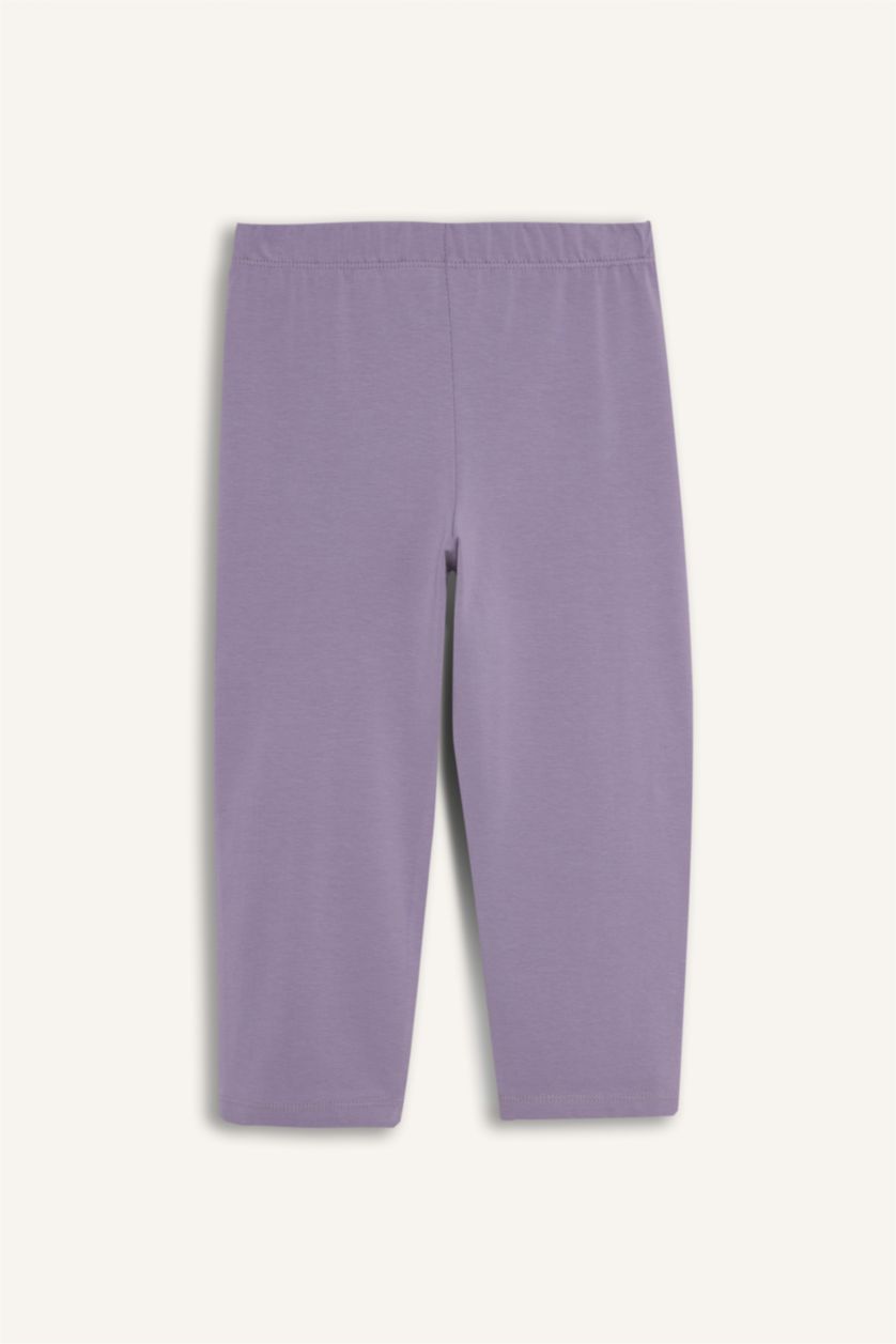 Girls & Teens Light Purple Girl Capri Length Leggings