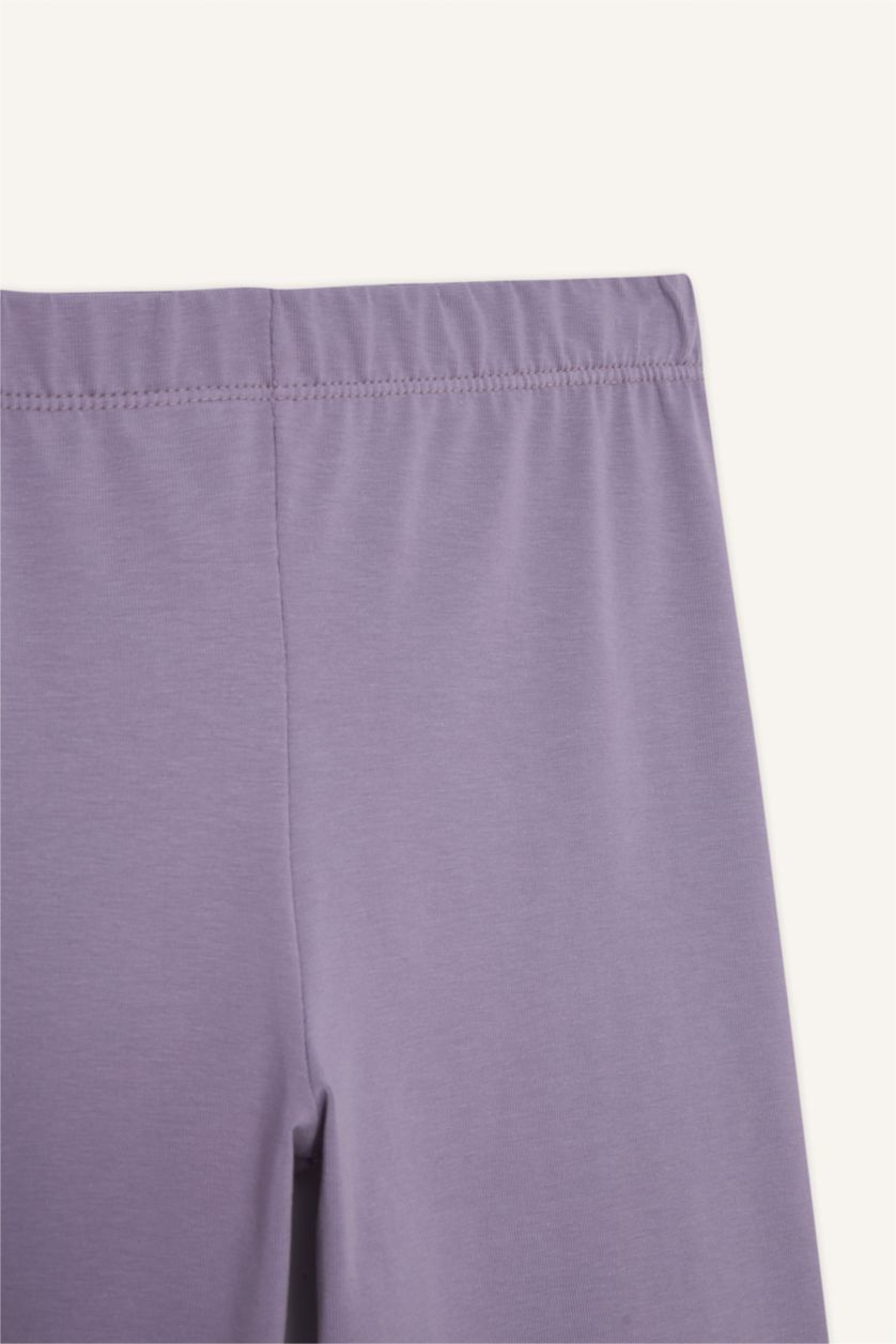 Girls & Teens Light Purple Girl Capri Length Leggings