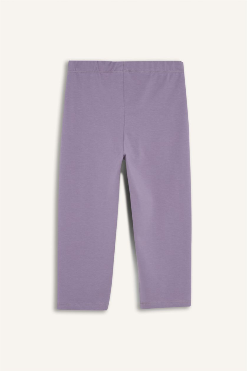 Girls & Teens Light Purple Girl Capri Length Leggings