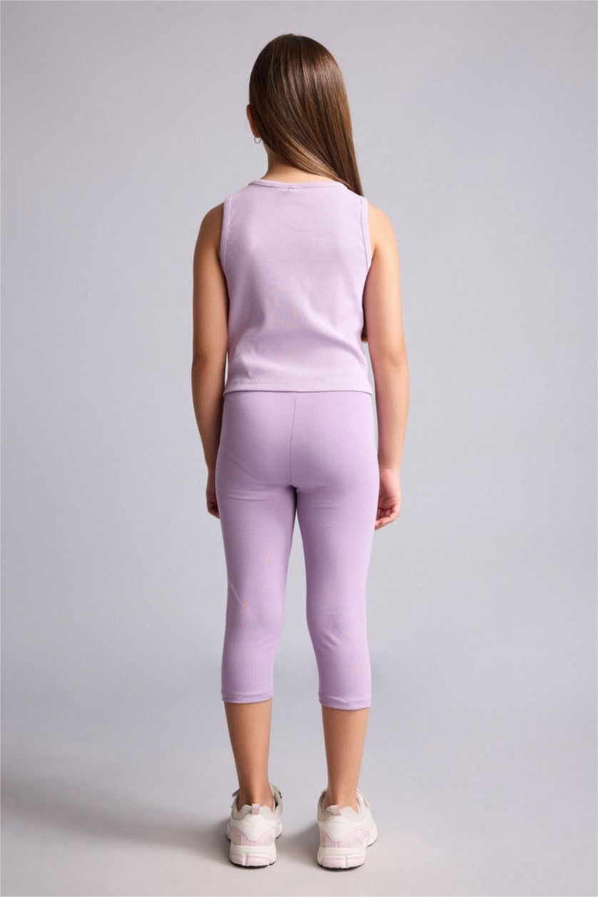 Young Girls - Teen Girls Light Purple Girl Capri Length Leggings