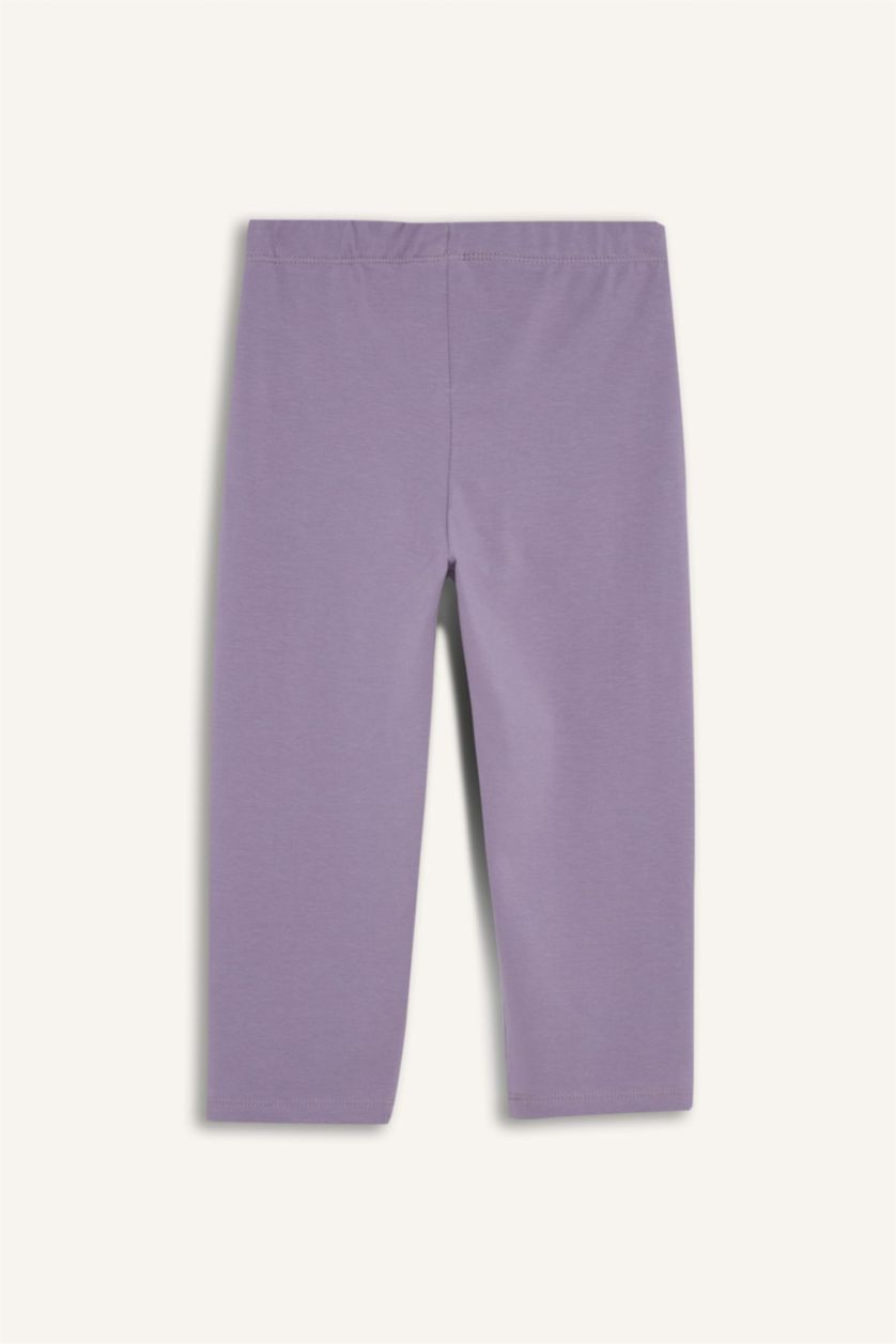 Girls & Teens Light Purple Girl Capri Length Leggings