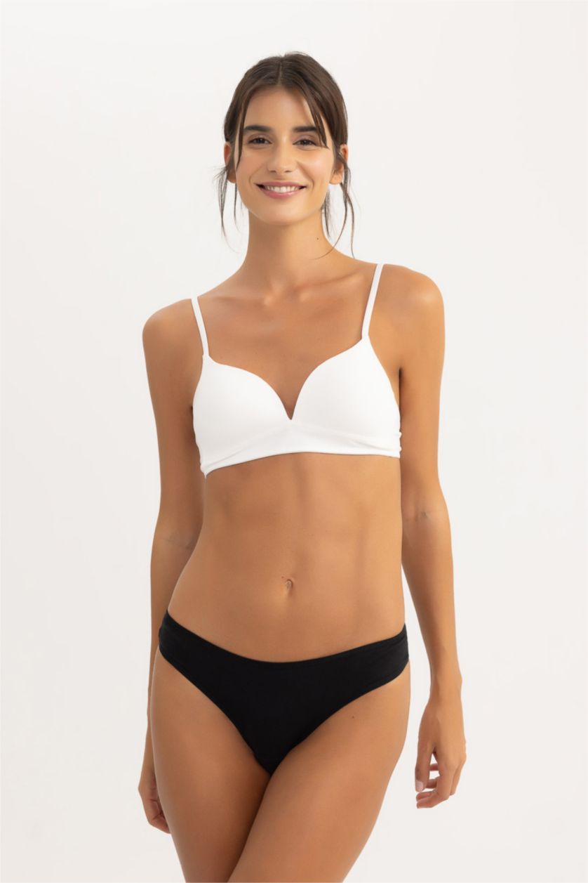 WOMAN Black Fall in Love 3 Piece Brazilian Slip Panties